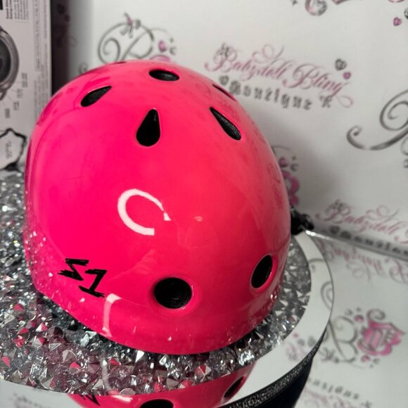 S-ONE Pink Helmet neon pink hot pink ombré blackstraps new trusted by the pros - Picture 10 of 13